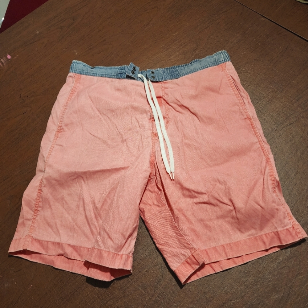 Lands' End Coral Pink Drawstring Shorts